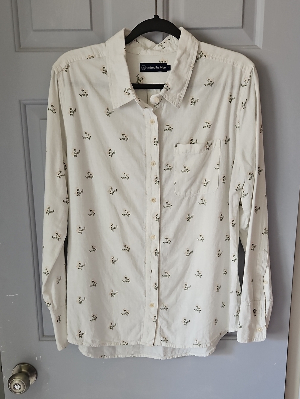 United By Blue Floral Print Button Down Shirt